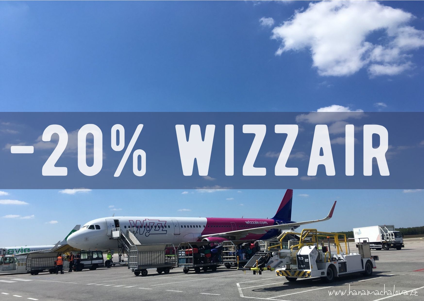 20% sleva na všechny lety Wizzair