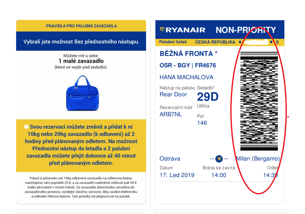 Jak změnit letenku Ryanair?